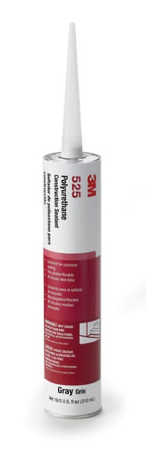 3M Polyurethane Construction Sealant 525, Gray, 55 Gallon Open Head (50 Gallon Net), Drum