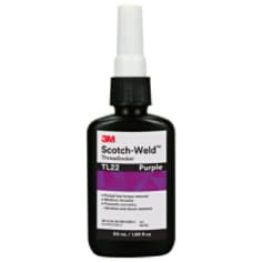3M Scotch-Weld Threadlocker TL22, Purple, 50 mL Bottle, 10 per case