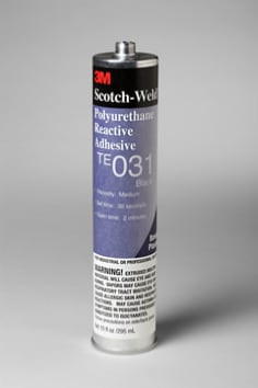 3M Scotch-Weld PUR Adhesive TE031, Black, 1/10 Gallon Cartidge, 5 Canister per case