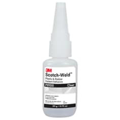 3M Scotch-Weld Plastic & Rubber"stant Adhesive PR100, Clear, 20 Gram, 10 Bottles per case