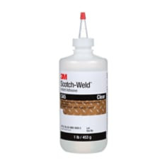 3M Scotch-Weld"stant Adhesive CA5, Clear, 1 Pound, 1 Bottle per case