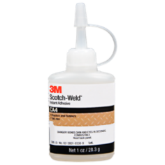 3M Scotch-Weld"stant Adhesive CA40, Clear, 1 fl oz, 12 Bottles per case