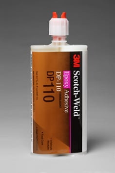 3M Scotch-Weld Epoxy Adhesive DP110, Translucent, 200 mL Duo-Pak, 12 per case
