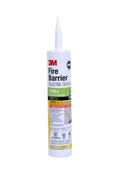 3M Fire Barrier Silicone Sealant 2000+, Gray, 10.3 fl oz Cartridge, 12 per case