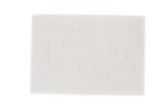 3M White Super Polish Pad 4100, 20" x 14", 10 per case