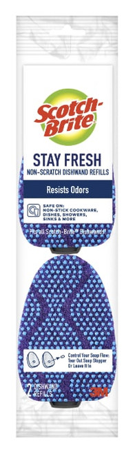 Scotch-Brite Stay Fresh Non-Scratch Dishwand Refills 487A-2-7, 7/2