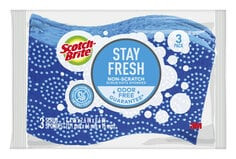 Scotch-Brite Stay Fresh Non-Scratch Scrub Dots Sponge 20303-8, 8/3