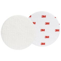 3M Finesse-it Felt Buffing Pad, 09358, 5", Red Foam Logo White Loop, 50 per pack, 200 per case
