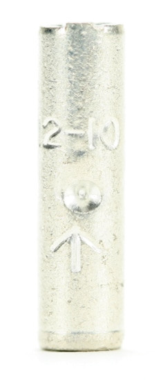 3M Scotchlok Butt Connector Non-Insulated, 50 per bottle, MU10BCX, built-in wire stop for correct positioning, 500 per case