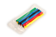 3M Heat Shrink Tubing Assortment Pack FP-301-1/8-Assort: 6" length pieces, 4 each of 7 colors, 10 per case