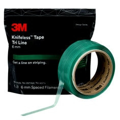 3M Knifeless Tape Tri Line, KTS-TL6, Green, 6 mm Spaced Filaments, 6.4 mm x 50 m, 10 per case