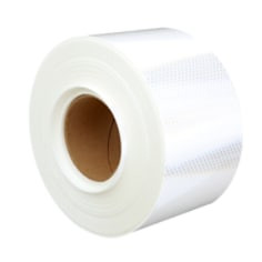 3M Diamond Grade Flexible Work Zone Sheeting 3910, White, 5.938" x 200 yd, 1 roll per case