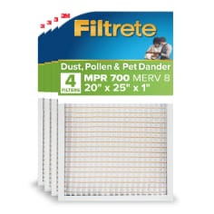 Filtrete Electrostatic Air Filter 700 MPR 703-4, 20" x 25" x 1" (50.8 cm x 63.5 cm x 2.5 cm)