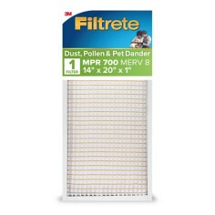 Filtrete Electrostatic Air Filter 700 MPR 705-4, 14" x 20" x 1" (35.5 cm x 50.8 cm x 2.5 cm)