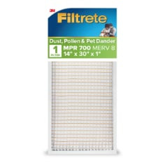 Filtrete Dust, Pollen & Pet Dander Air Filter 700 MPR 724-4, 14" x 30" x 1" (35.5 cm x 76.2 cm x 2.5 cm)