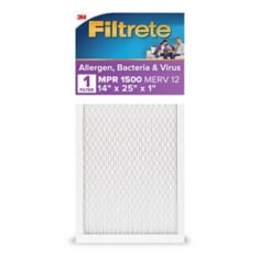 Filtrete Allergens, Bacteria & Viruses Air Filter 1500 MPR 2004-4, 14" x 25" x 1" (35.5 cm x 63.5 cm x 2.5 cm)