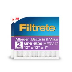Filtrete Ultra Allergen Reduction Filter UR10-2PK-1E, 12" x 12" x 1" (30.4 cm x 30.4 cm x 2.5 cm)