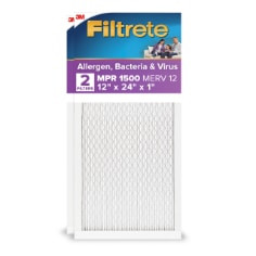 Filtrete Ultra Allergen Reduction Filter UR20-2PK-1E, 12" x 24" x 1" (30.4 cm x 60.9 cm x 2.5 cm)
