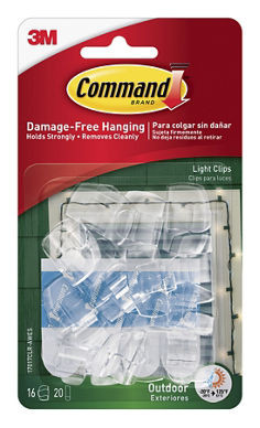 Command Outdoor Light Clips 17017CLR-AWES