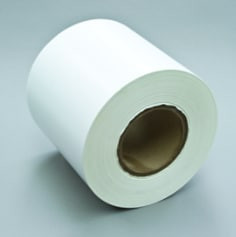 3M Tamper Evident Label Material 7613T, White Destructible Vinyl, 6" x 1668 ft, 1 roll per case
