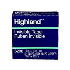 Highland"visible Tape 6200, 3/4" x 1296" Boxed