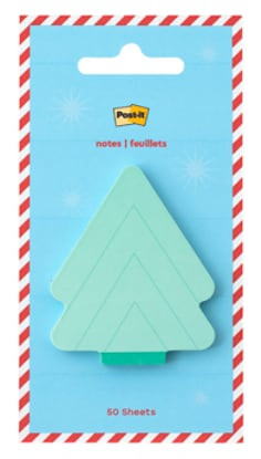 Post-it Jingle Notes Tree HOL25-JN-TR, 2x2.5in (50.8x63.5mm), 50 sheet