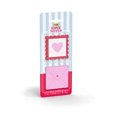 Post-it Note Die cut mixed Set SVAL26-LN-3 Love Mail, 1.9x1.9in (48.2x48.2mm) 2 pads, 25 sheets per pad 100% PEFC, SGSCH-PEFC-COC