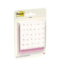 Post-it Notes 3321-PP-BB, Polished Bubble Blush, 3inx2.9in(76x73mm), 3 Pads per packk, 45 Sheets/Pad, 100% PEFC, SGSCH-PEFC-COC-110078