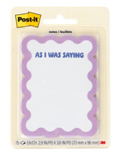 Post-it Mini List Notes W25-34-5, 73 mm x 96 mm, Purple-Blue, 75 sheet