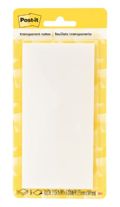 Post-it Transparent Note 636-TRSPT, 2 7/8 x 5 7/8", 24 Each per case