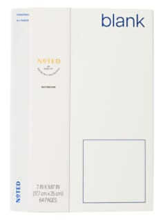 Post-it Noted Notebook NTD11-NB-5, White, 9.875 x 7in (25 x 17.7cm)