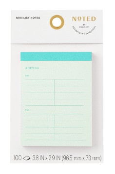 Post-it Mini List Notes NTDE-34-1, 3.8" x 2.9" (96.5 mm x 73 mm)