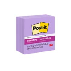 Post-it Super Sticky Notes 654-5SSCG, Mulberry, 3" x 3" (76 mm x 76 mm), 100% PEFC, SGSCH-PEFC-COC-110078