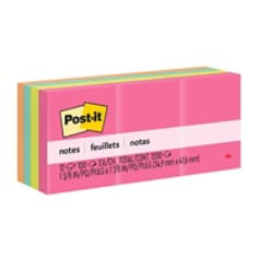 Post-it Notes 653AN, Poptimistic Colors, 38 mm x 51 mm, 12x100 Sheets per packk, 36 Packs per case, 100% PEFC, SGSCH-PEFC-COC-110078
