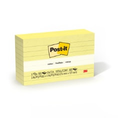 Post-it Notes 635-5PKSS, 3" x 5" (76 mm x 127 mm), 100% PEFC, SGSCH-PEFC-COC-110078