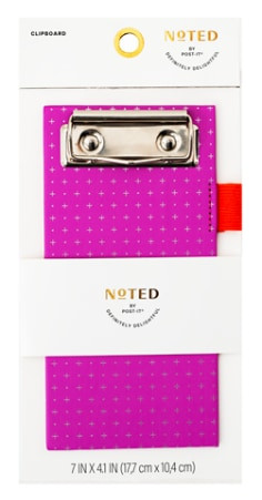 Post-it Noted Clipboard NTD11-CB-1, 7 x 4.1in (177 x 104mm)