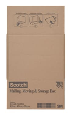 Scotch Moving and Storage Box 8026-MOV-SMFB, 16" x 16" x 12" (40.6 cm x 40.6 cm x 30.4 cm)