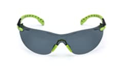 3M Solus 1000-Series Safety Glasses S1202SGAF, Green/Black, Grey Scotchgard Anti-Fog Lens, 20 per case