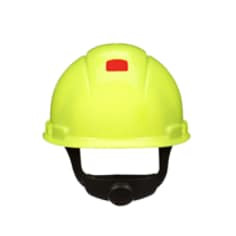 3M SecureFit Hard Hat H-709SFR-UV, Hi-Vis Yellow, 4-Point Pressure Diffusion Ratchet Suspension, with UVicator, 20 per case