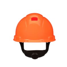 3M SecureFit Hard Hat H-707SFR-UV, Hi-Vis Orange, 4-Point Pressure Diffusion Ratchet Suspension, with UVicator, 20 per case