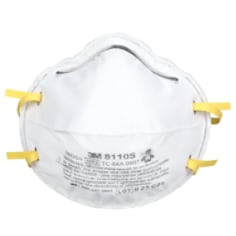 3M Particulate Respirator 8110S, N95 160 per case