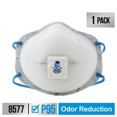 3M Paint Odor Valved Respirator, 8577P1-C-PS, 1 ea per pack, 6 pks per case