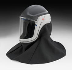 3M Versaflo Respiratory Helmet Assembly M-407, with Premium Visor and Flame Resistant Shroud, 1 per case