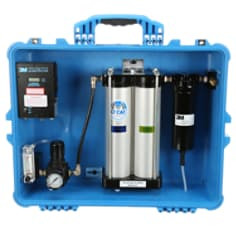3M Portable Compressed Air Filter and Reg Panel 256-02-00, 50 cfm, 4 outlets, w/Carbon Monoxide Filtration and Monitor 1 per case