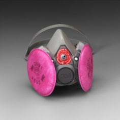 3M Probed Reusable Respirator Assembly 6200Q Medium 4 per case