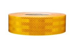3M Diamond Grade Conspicuity Markings 983-71, Yellow, DOT, 2" x 50 yd, Kiss-cut every 9"
