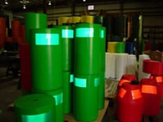 3M Diamond Grade Flexible Prismatic Conspicuity Markings USCGFP-32, Red, 6", 10 per packg