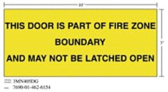 3M Diamond Grade Ventilation Sign 3MN405DG, "THISOPEN", 10" x 3", 10 per packkage