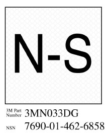 3M Diamond Grade Damage Control Sign 3MN033DG, "Norm Shut", 2" x 2", 10 per packkage