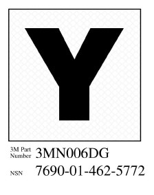 3M Diamond Grade Damage Control Sign 3MN006DG, "Yoke, 2" x 2", 10 per packkage